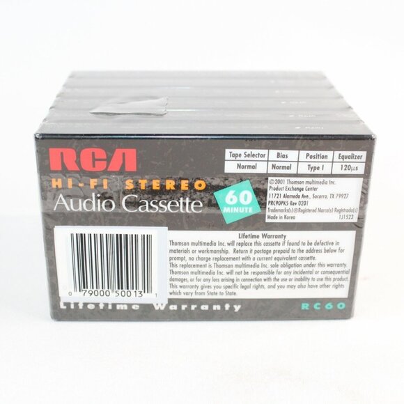 Lot of 12 New Sealed Blank Audio Cassette Tapes  Maxell UR 60 TDK D 90 RCA HiFi - Picture 6 of 12
